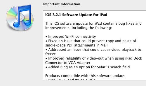 iPhone 4.0.1 software update