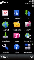 Symbian OS - Tampilan Menu Utama